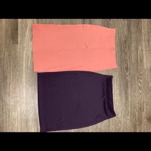 Pair of pencil skirts